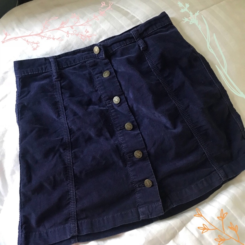 Corduroy Mini Skirt